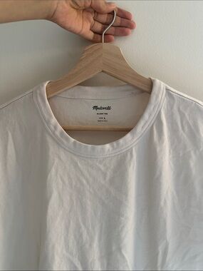 Madewell Men's Short Sleeve Crew Tee in Off-White